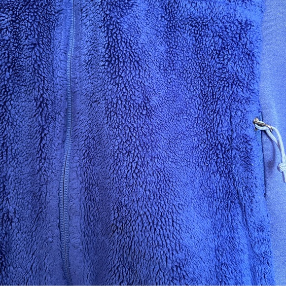 North Face Blue Fuzzy Zip Up Jacket Size S - Picture 4 of 4